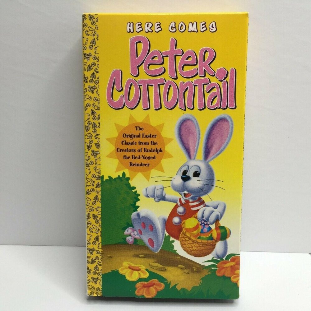 Here Comes Peter Cottontail VHS Easter Classic Kids Movie 1990 Golden Books